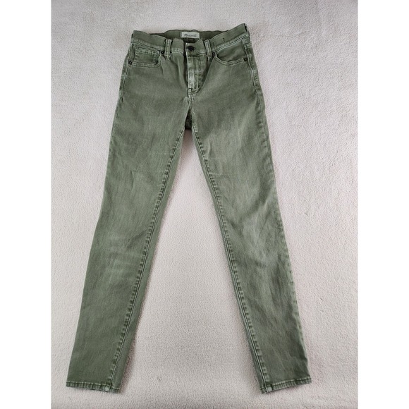 Madewell Pants - Womens Madewell Army Green Faded Pants Skinny/Skinny Size 26